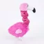 ZippyPaws Bungee Buddiez rugalmas nyakú flamingó plüss kutyajáték 34 cm