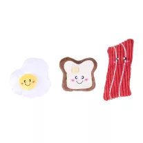ZippyPawz 3db Miniz reggeli (bacon, tost, tojás)