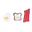 ZippyPawz 3db Miniz reggeli (bacon, tost, tojás)