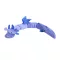 ZippyPaws Deluxe Dragonz kék 6 sípolóval 75cm