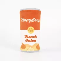   ZippyPaws Squeakie Can francia hagymaleveses doboz plüss kutyajáték 14 cm