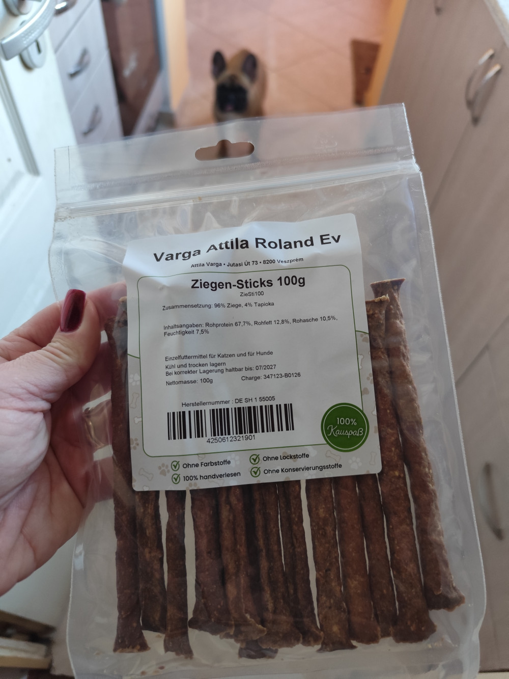 Monoproteines 100% Kecskehús rudak 100g